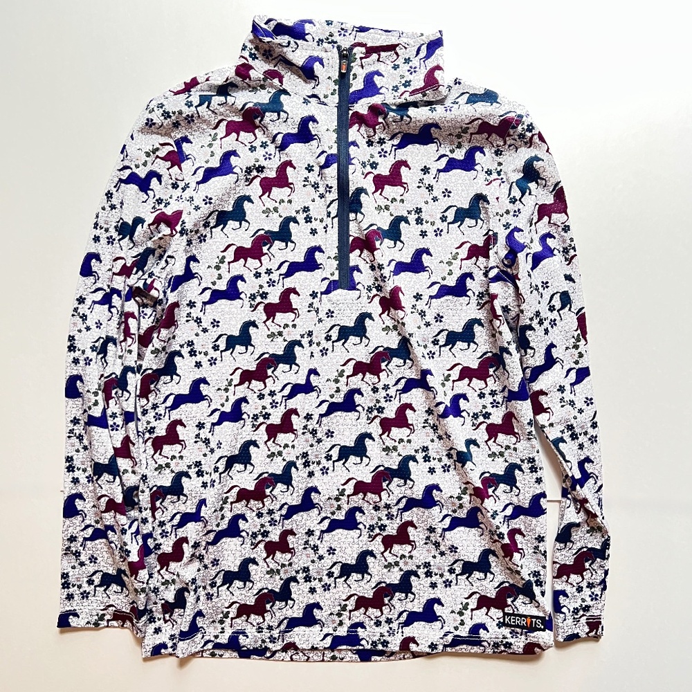 Kerrits Kids Summer Ride Ice Fil Long Sleeve Equestrian Shirt